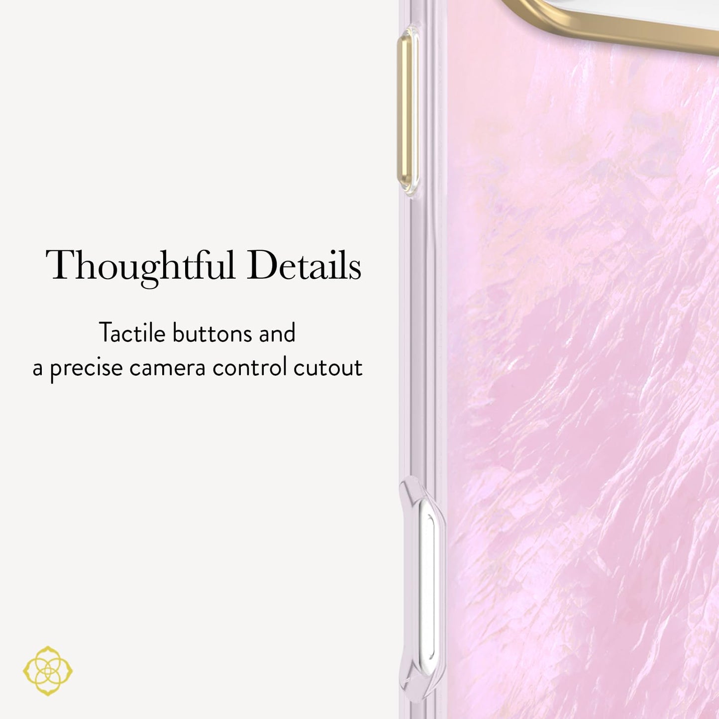 Kendra Scott iPhone 17 Pro Max Case - MagSafe Phone Case - Pink Pearl