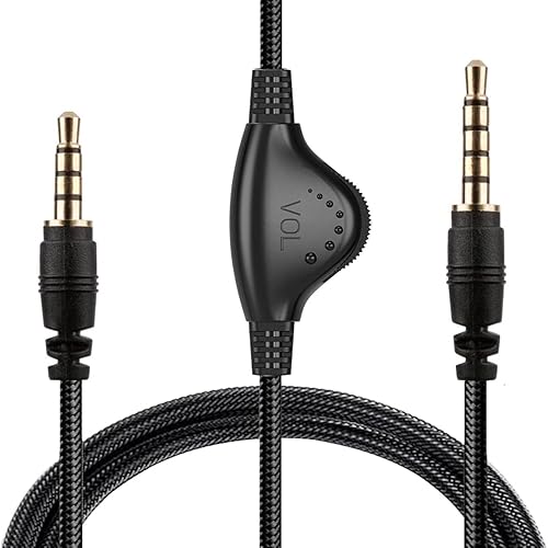 ienza® Premium Quality Replacement Audio Chat Cable with Volume Control for AstroA10 A10, Also Works with A40 Gaming Headsets