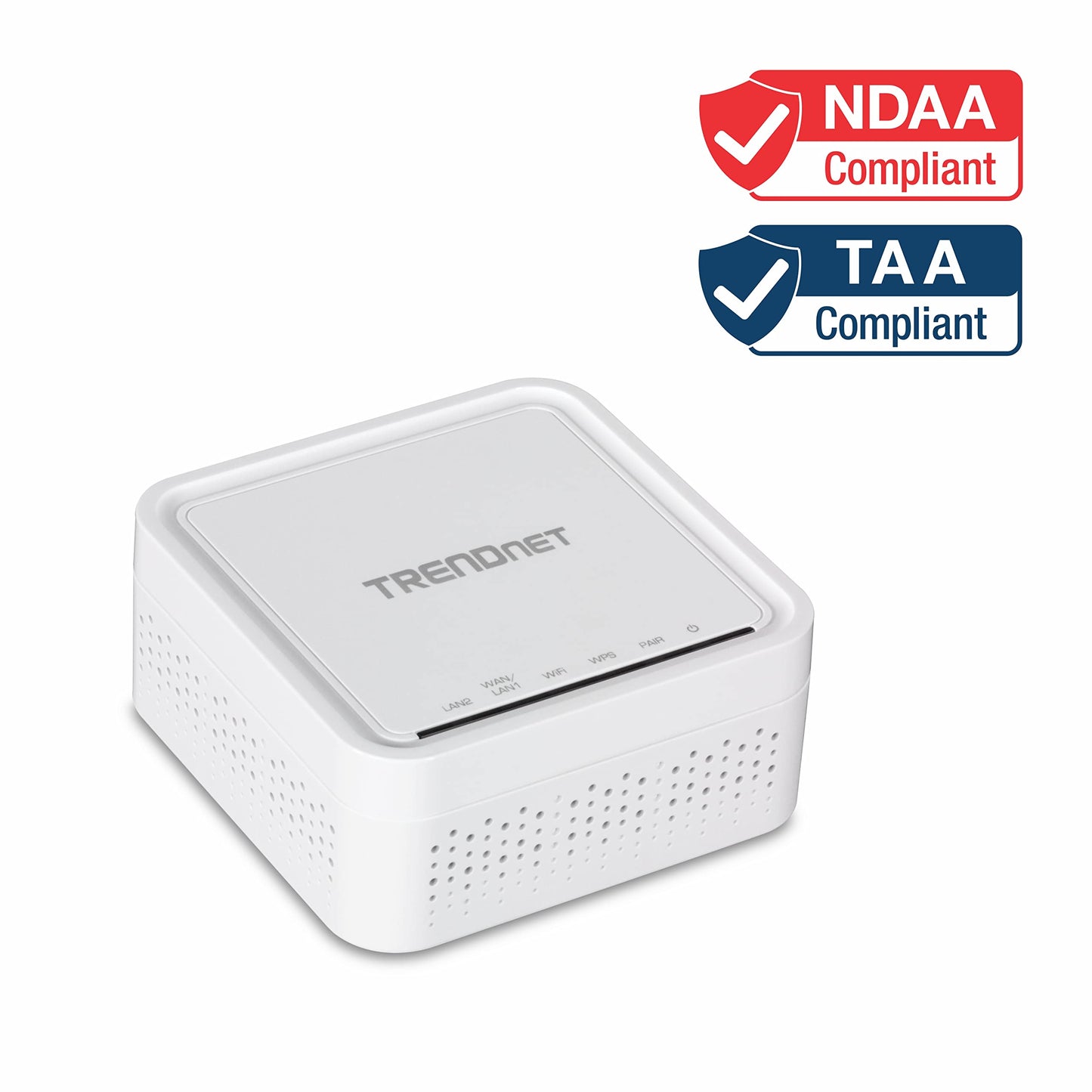 TRENDnet AC1200 Dual Band WiFi EasyMesh Kit, Includes 2 x AC1200 WiFi Mesh Nodes, TEW-832MDR2K, NDAA & TAA Compliant, Expand Your Coverage, Supports