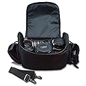 eCostConnection Deluxe Large Digital Camera/Video Padded Carrying Bag/Case for Nikon, Sony, Pentax, Olympus Panasonic, Samsung, and Canon DSLR Cameras