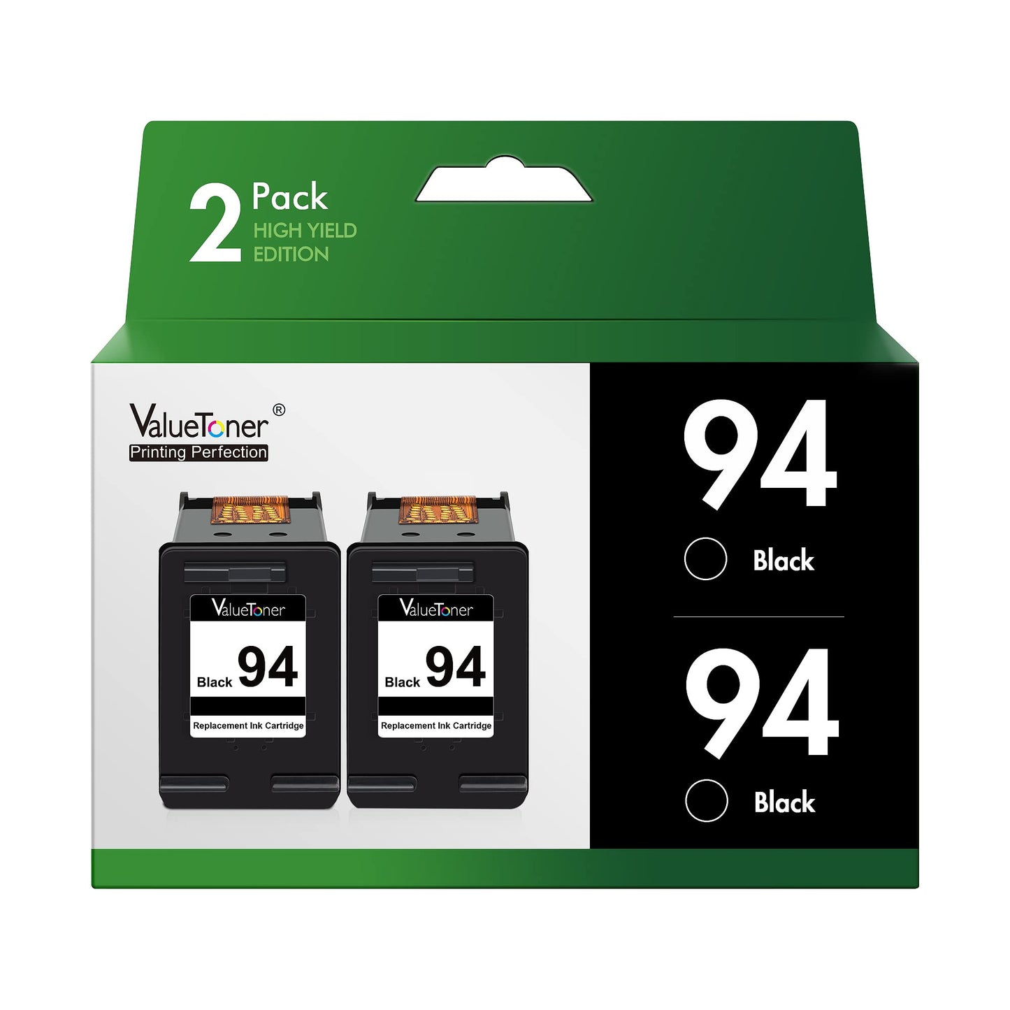 Valuetoner Remanufactured Ink Cartridges Replacement for HP 94 C9354BN C8765WN C8766WN Work with Officejet 150 100 H470 9800 7310 7210 Deskjet 460