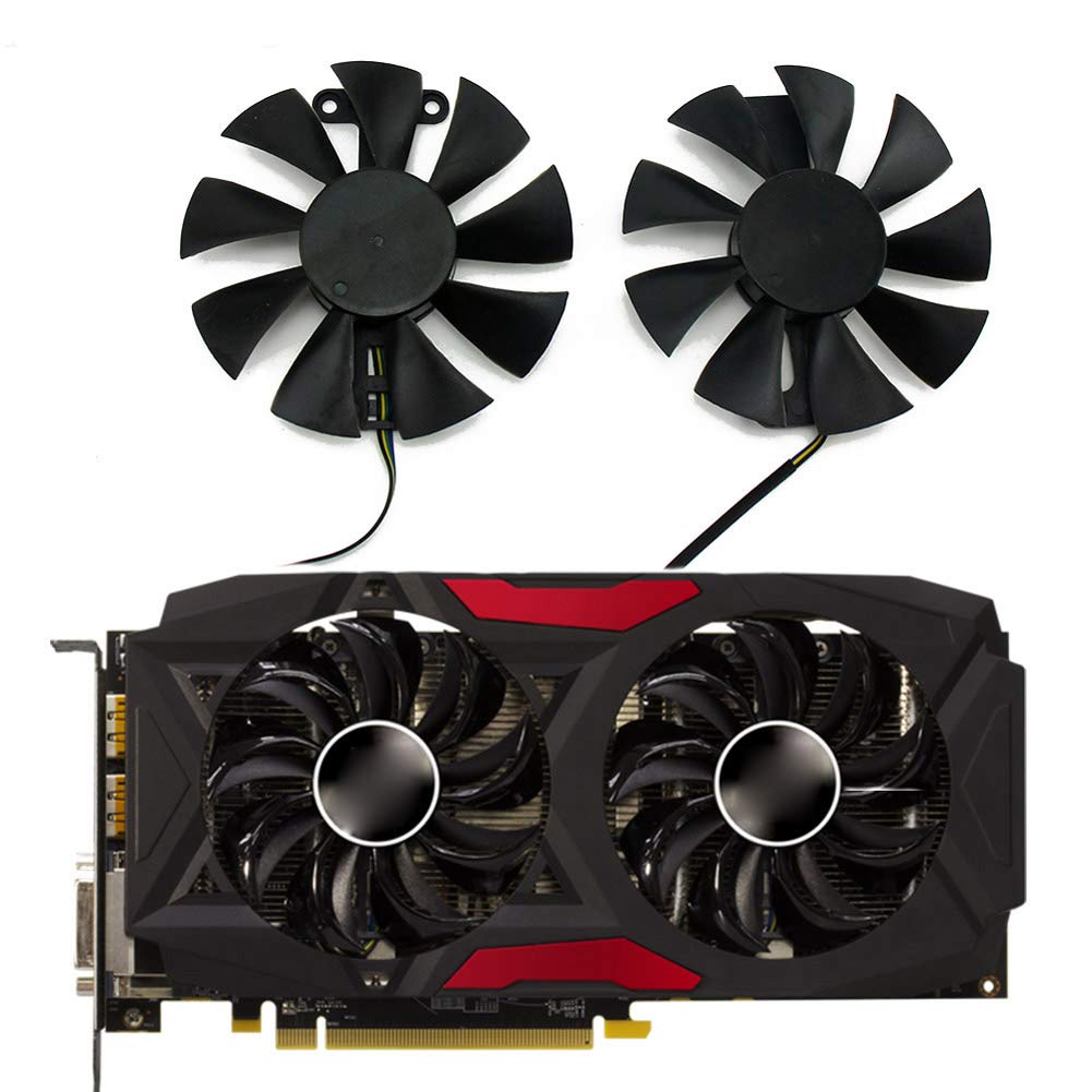 GA91S2U PowerColor Red Devil RX580 GPU Cooler Cooling Fan for Radeon Red Dragon AX RX 480 470 580 Video Cards As Replacement Fan