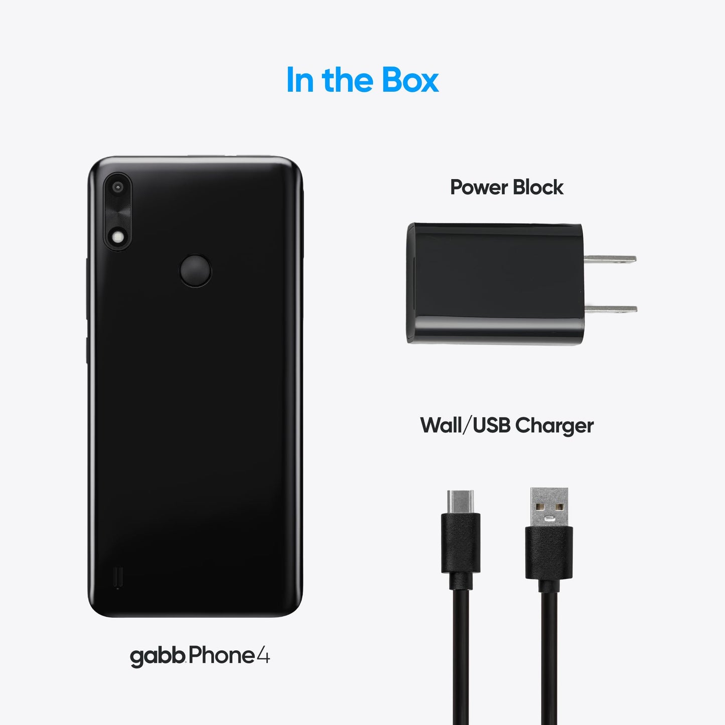 Gabb Phone 4 - Kids Phone, GPS Tracker, No Internet, Black