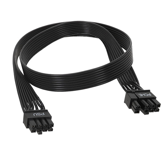 8 Pin PCIe Cable for EVGA Power Supply, 25 Inch 8 Pin to 6+2 Pin Male to Male GPU Power Cable for EVGA G+ G2 G3 G5 G6 GA GM GT P2 P3 P5 P6 P+ T2 T3