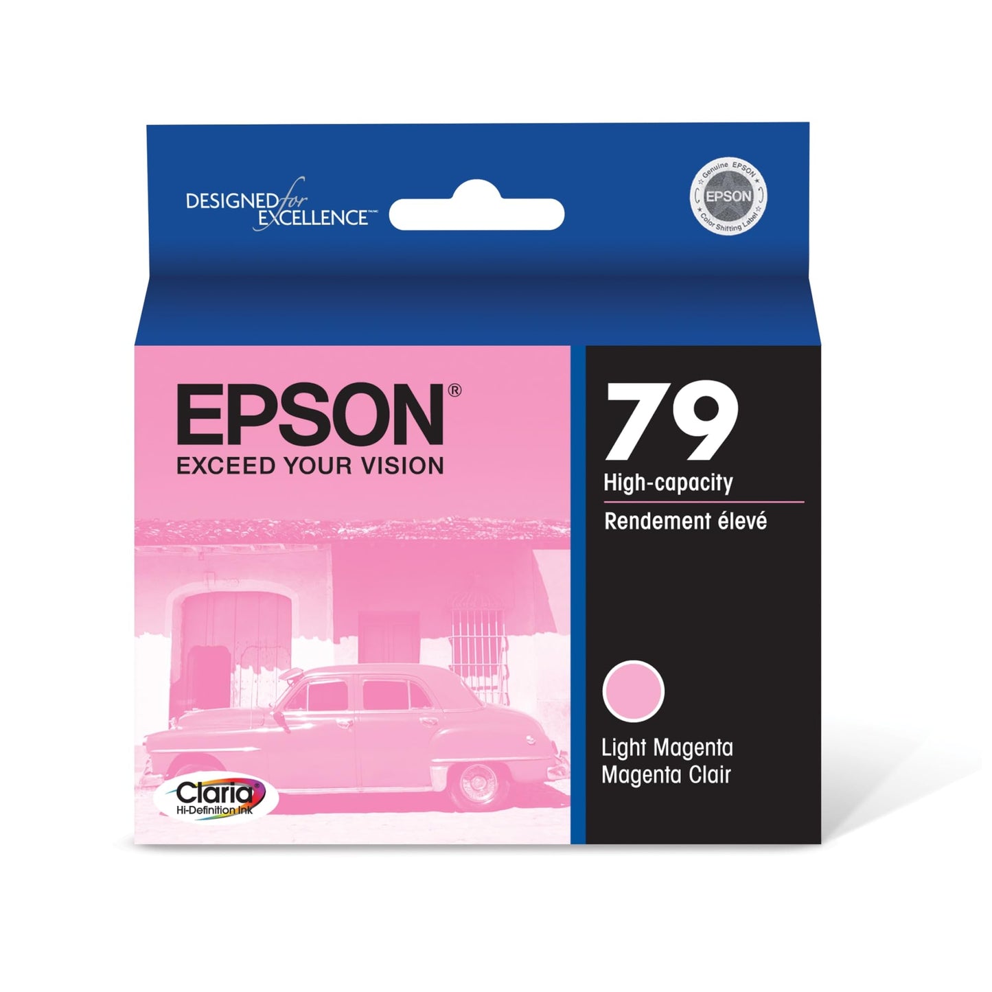 EPSON 79 Claria Hi-Definition Ink High Capacity Light Magenta Cartridge (T079620) Works with Artisan 1430, Stylus Photo 1400