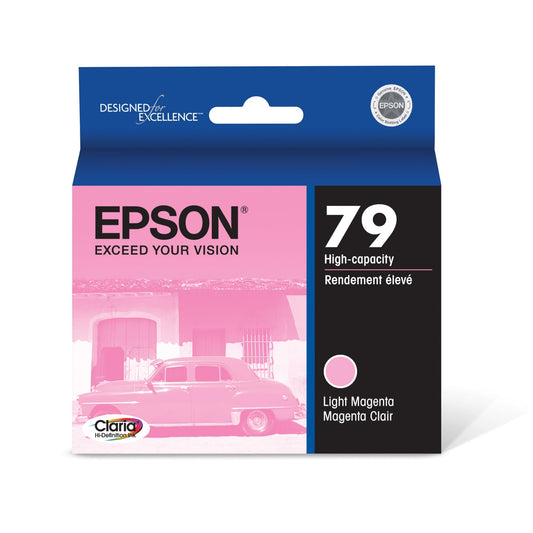 EPSON 79 Claria Hi-Definition Ink High Capacity Light Magenta Cartridge (T079620) Works with Artisan 1430, Stylus Photo 1400
