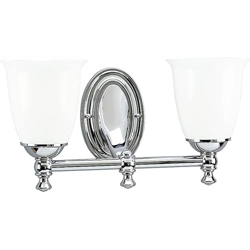 Progress Lighting P3028-15 Victorian Bath & Vanity, 16-5/8-Inch Width x 8-1/2-Inch Height, Chrome