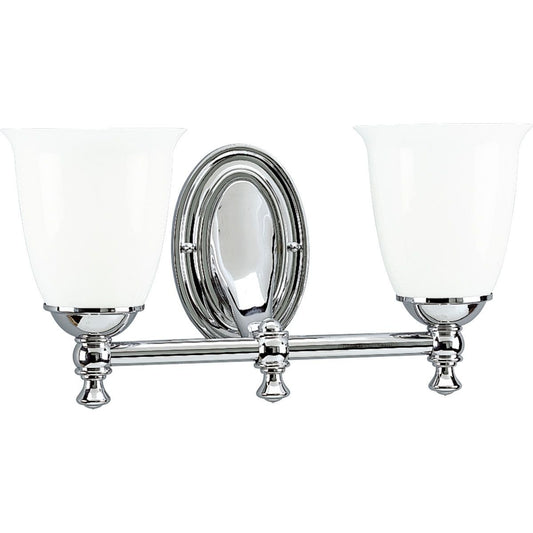 Progress Lighting P3028-15 Victorian Bath & Vanity, 16-5/8-Inch Width x 8-1/2-Inch Height, Chrome