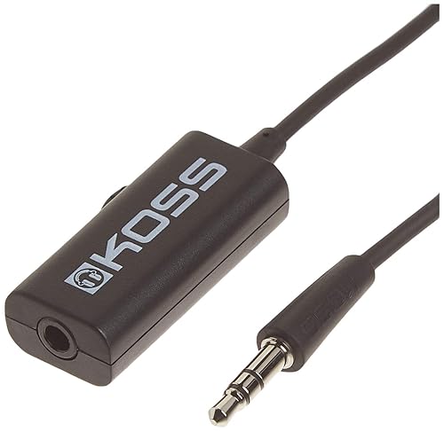 Koss 155954 VC20 Volume Control, Standard Packaging, 39-Inch Cord, Compatible with Cell Phones and Headphones