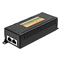 2.5Gb PoE Injector Adapter 60W, IEEE 802.3bt/at/af Compliant, Converts Non-PoE to PoE Network, 100/1000/2500Mbps RJ45, Up to 328 ft, Plug & Play (60W)