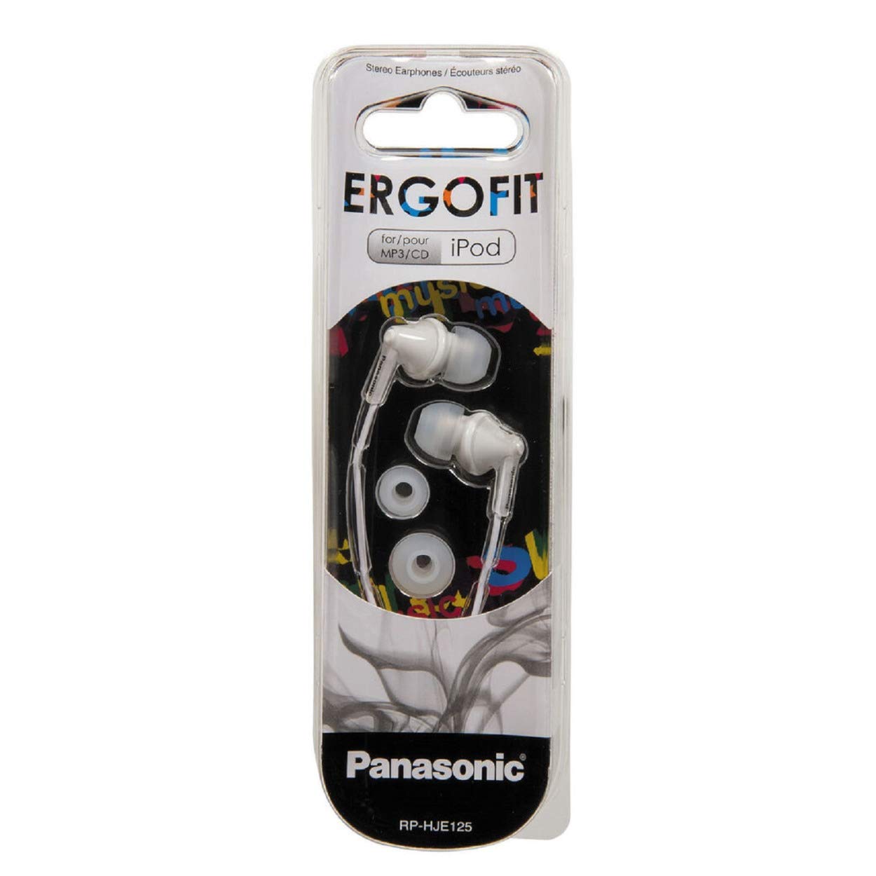 Panasonic Wired Earphones - Wired , White (RP-HJE125-W)