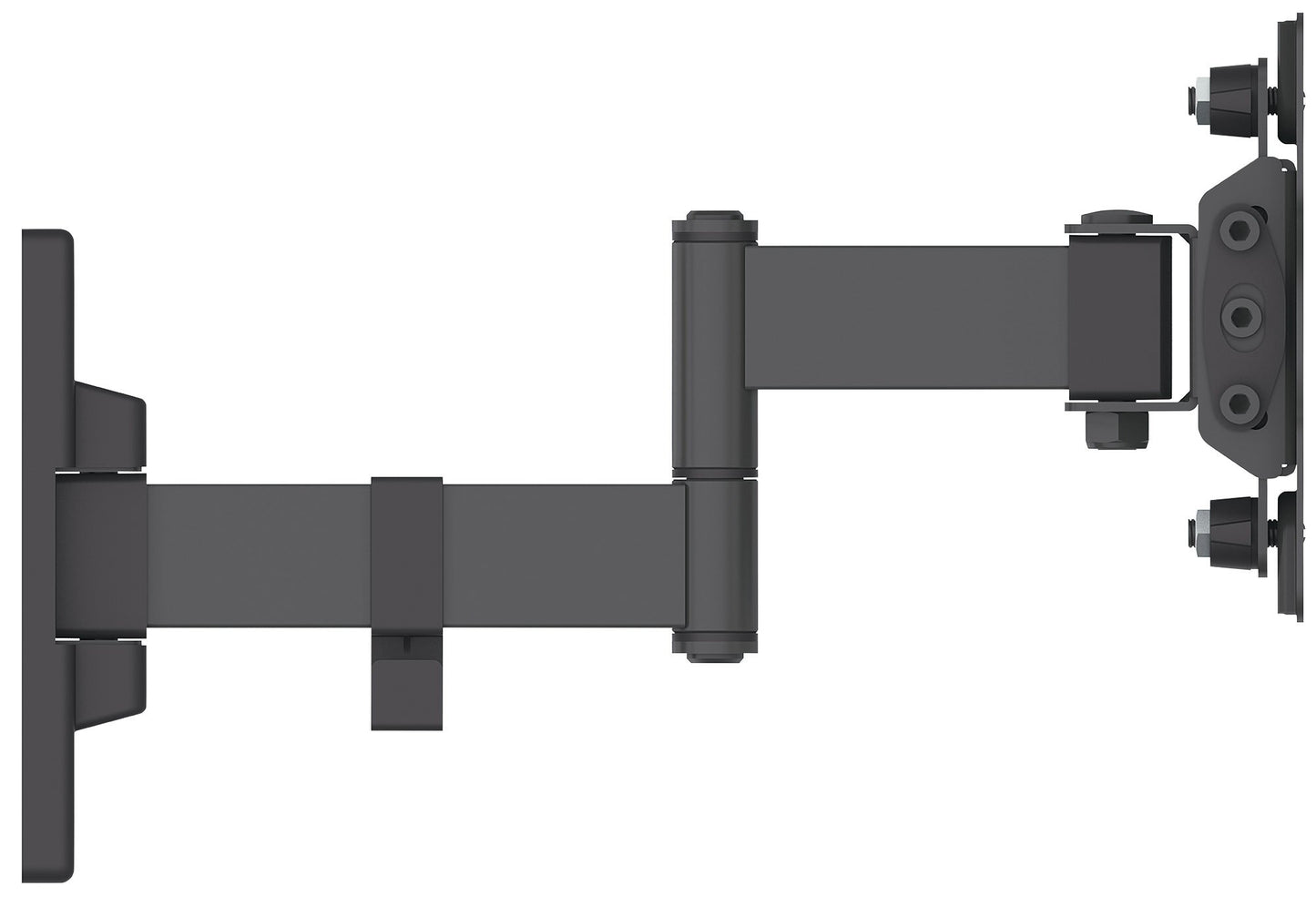 MANHATTAN Universal Wall Mounted TV Hardware Flat Panel TV Arm Double Arm Black 461368