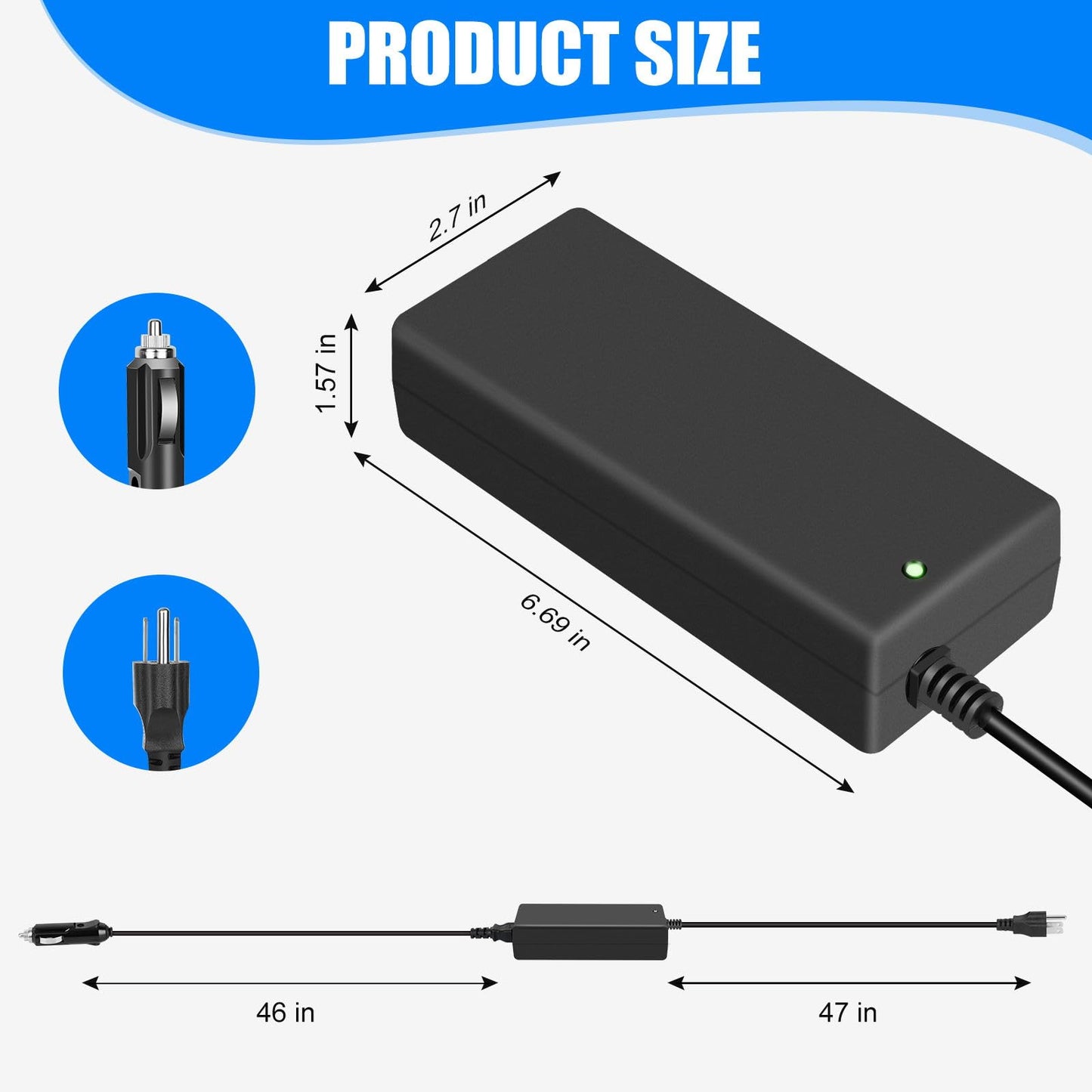 12V 10 Amp Power Supply Converter Adapter Plug Compatible with GMG Green Mountain Grills Davy Crockett Power Converter Adapter Style P-1001…