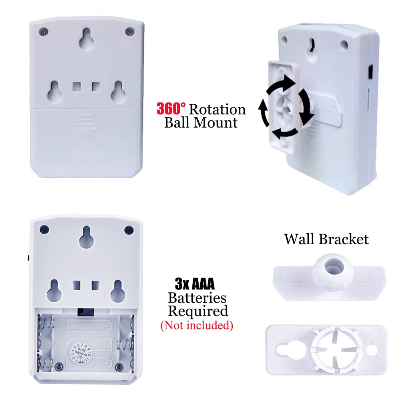 Replaceable Voice PIR Infrared Motion Sensor Activated MP3 Audio Files to Play Speech for Welcome Doorbell,Shop Store,Halloween,Christmas,Sound Player