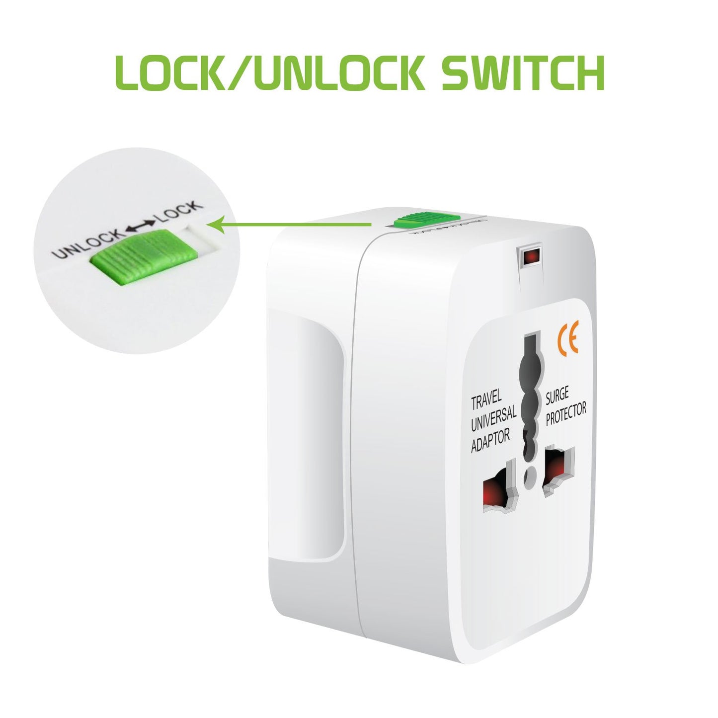 Portable Worldwide Universal Power Adapter All in One International Out of Country Travel Wall Charger Plug for Wall Plug Input in USA EU UK France…