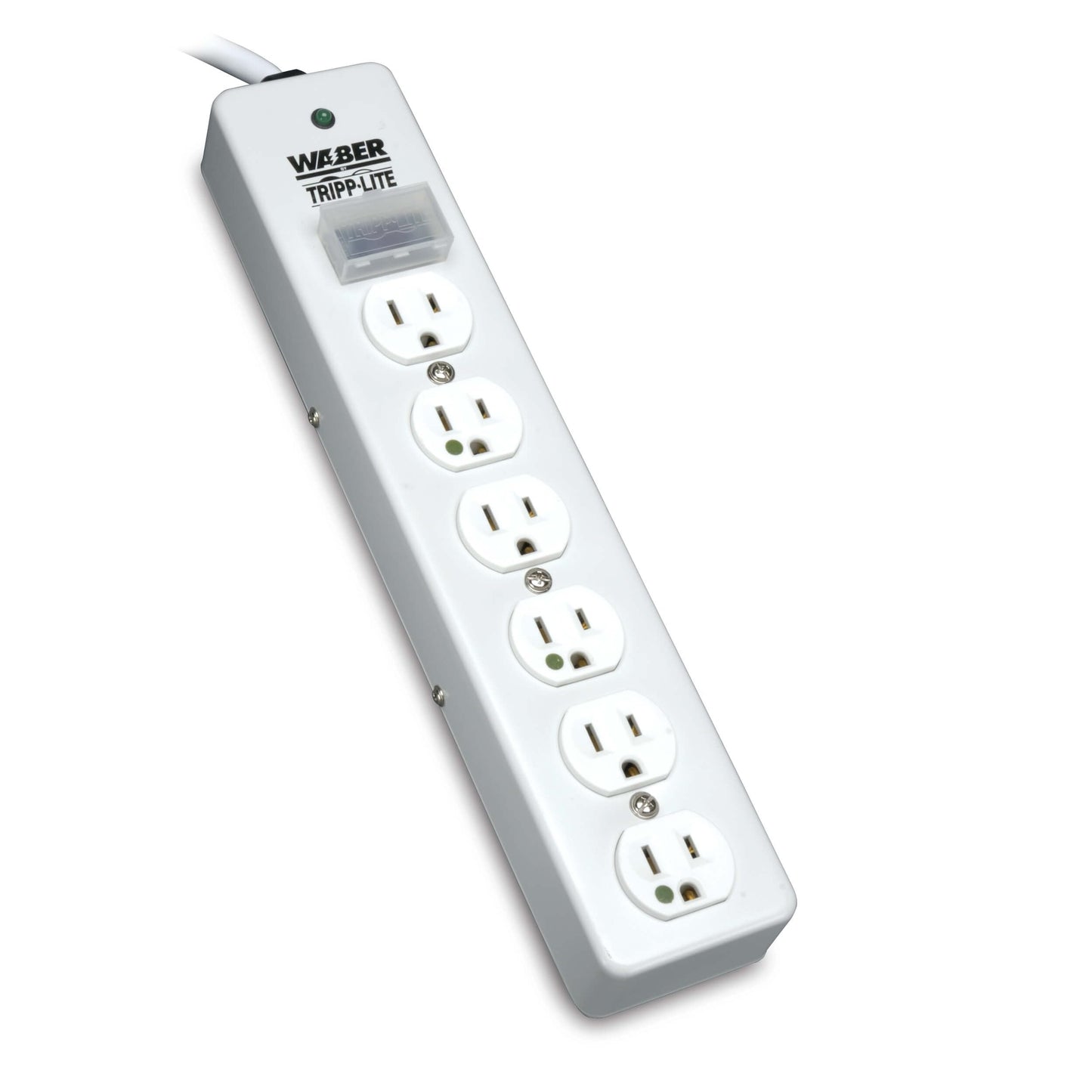 TRIPP LITE Hospital-Grade Surge Protector Medical Power Strip, 6 Outlets, Right-Angle NEMA 5-15PHG Plug, 10 Foot / 3M Cord, 1050 Joule Protection