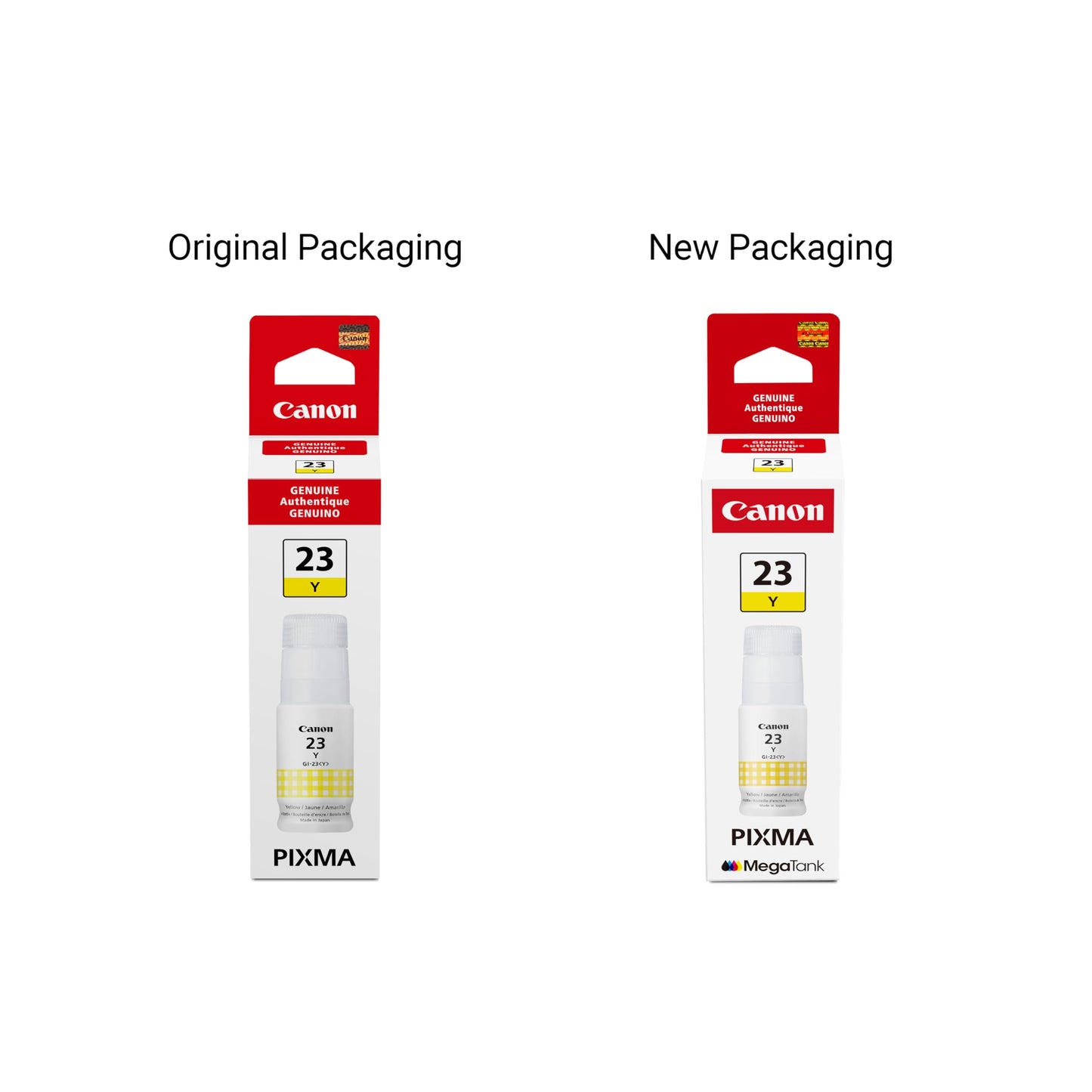 Canon GI-23 Genuine Yellow Ink Bottle, Compatible with Megatank G620 Printers