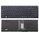 New US Black Backlit English Laptop Keyboard (Without Frame) Replacement for Acer Aspire 5 A515-51 A515-51G Series A515-51-50RR A515-51-563W