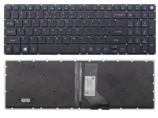 New US Black Backlit English Laptop Keyboard (Without Frame) Replacement for Acer Aspire 5 A515-51 A515-51G Series A515-51-50RR A515-51-563W