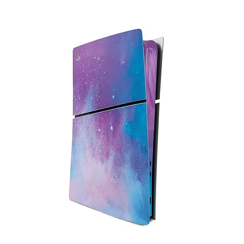 MightySkins Skin Compatible with Playstation 5 Slim Digital Edition Console Only - Cotton Candy Sky | Protective, Durable, and Unique Vinyl Decal wrap