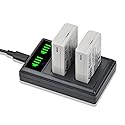 Pickle Power LP-E5 Battery 2 Pack and LED Dual Charger Compatible with Canon EOS Rebel XSi, Rebel T1i, Rebel XS, 1000D, 500D, 450D, Kiss X3, Kiss X2