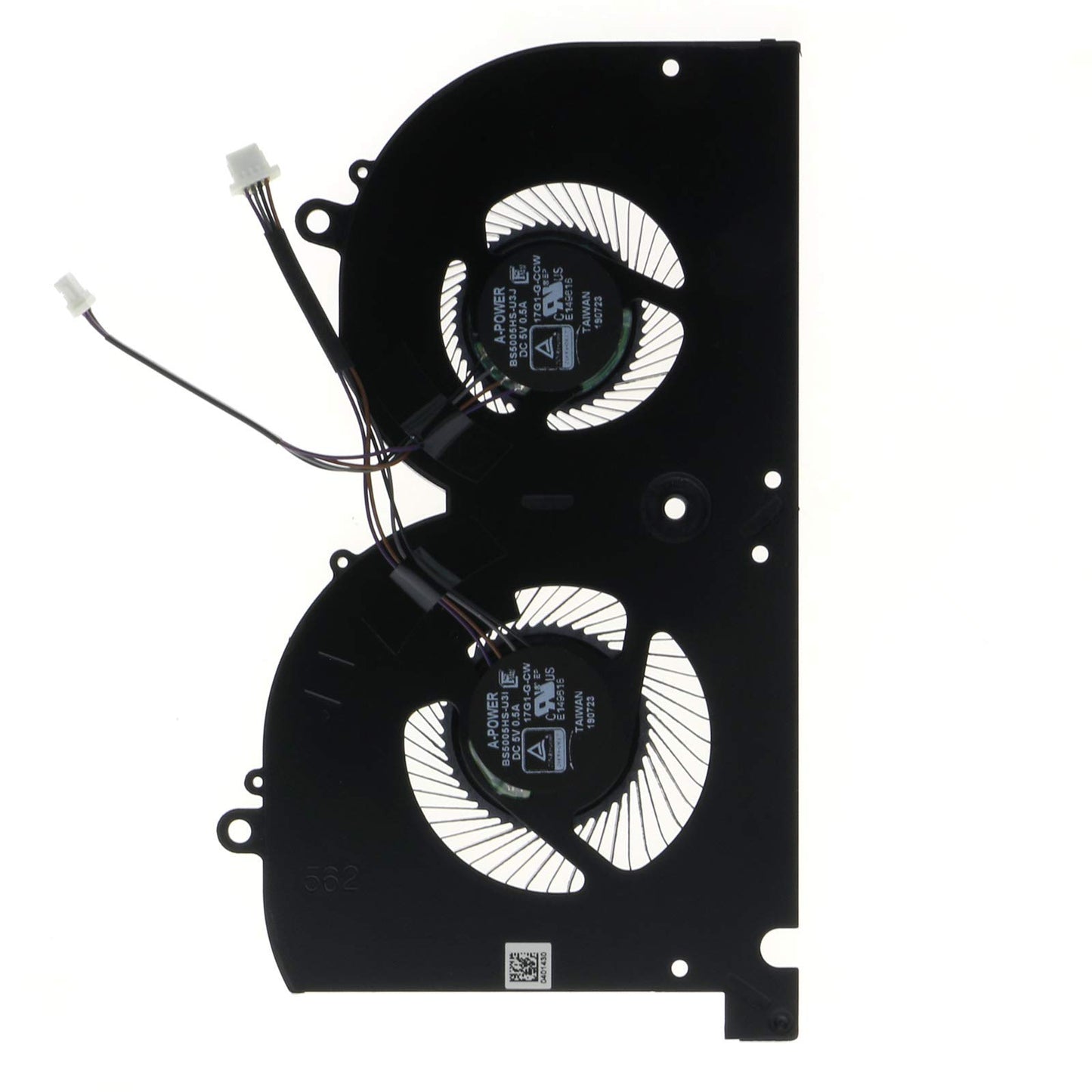 CPU & GPU Cooling Fan Set Replacement for MSI GS75 Stealth 8SE/8SF/9SE & P75 Creator 9SF (MS-17G1/MS-17G2), P/N BS5005HS-U3I BS5005HS-U3J, 17G1-CPU