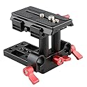 CAMVATE Quick Release Mount Base QR Plate for Manfrotto 501/504/ 577 Tripod Standard Accessory(Red) - 1436