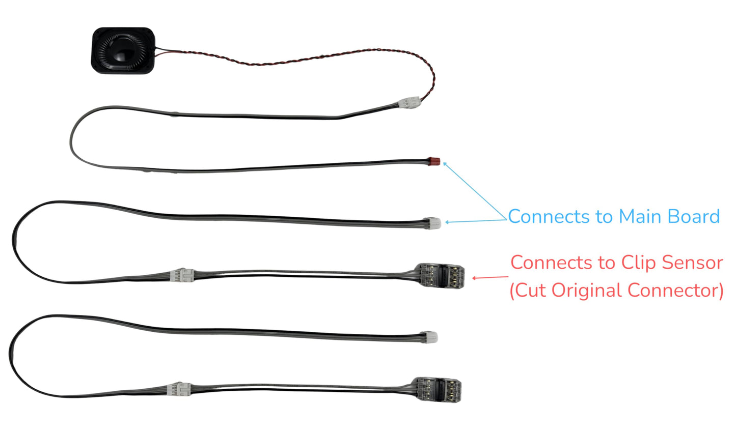 SnoozyFix Complete Wiring Repair Kit for SNOO Bassinet - Speaker Replacement, Extension Cables, Safety Clip Sensor Wires, Tool Set & Solderless