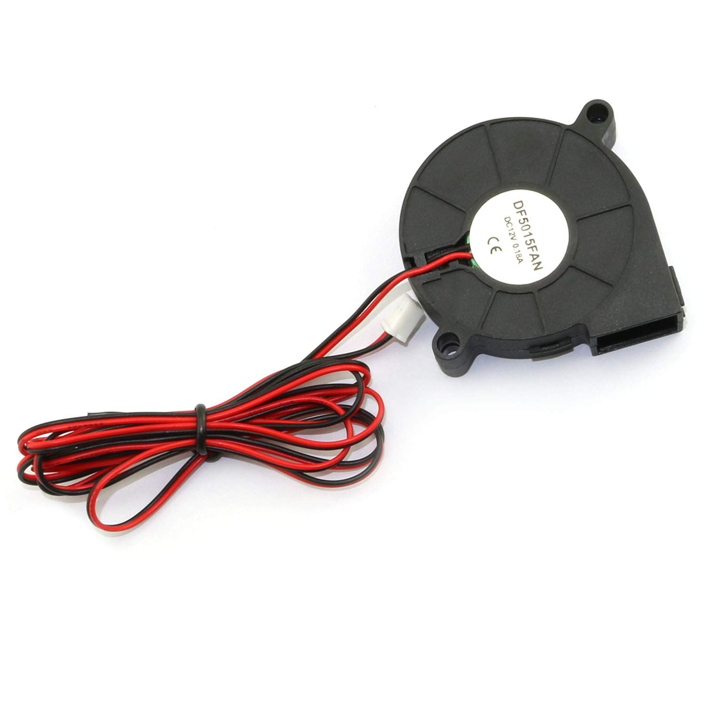 RuiLing 4-Pack 5015 DC 12V 0.18A Cooling Blower Fan 6000Rpm Industrial Cooling Turbo Fan for 3D Printer Accessories,Mini Black Plastic Cooling Fans