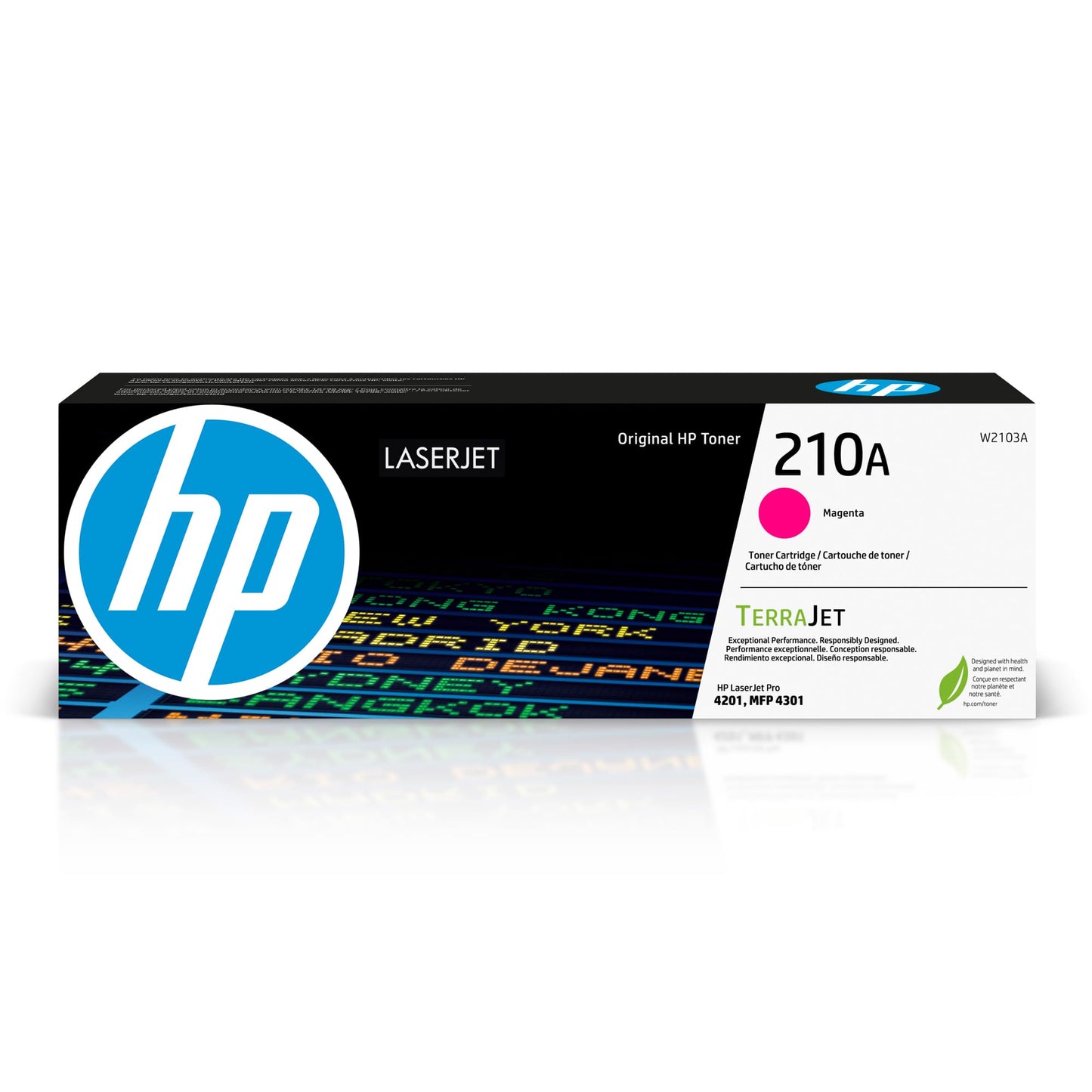 HP 210A Magenta Toner Cartridge | Works with Color LaserJet Pro 4201, MFP 4301 Series | W2103A