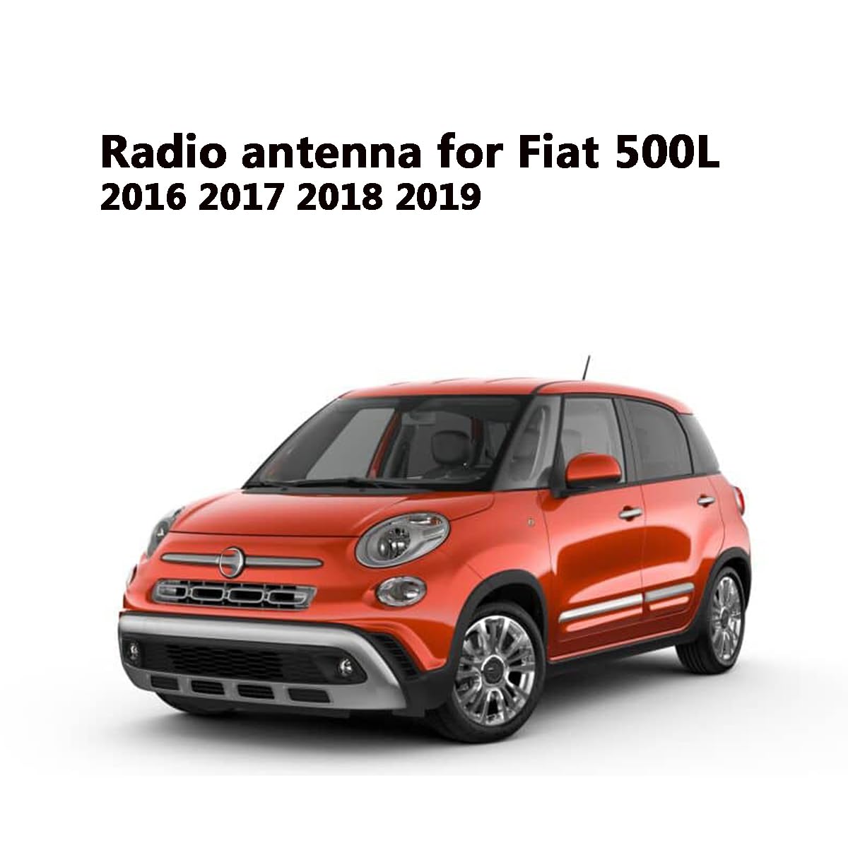 8 Inch Radio Antenna for 2015-2022 Jeep Renegade & 2016-2019 Fiat 500, 500L | Car Wash Proof, Flexible Rubber Antenna Mast | Durable Car Radio Antenna