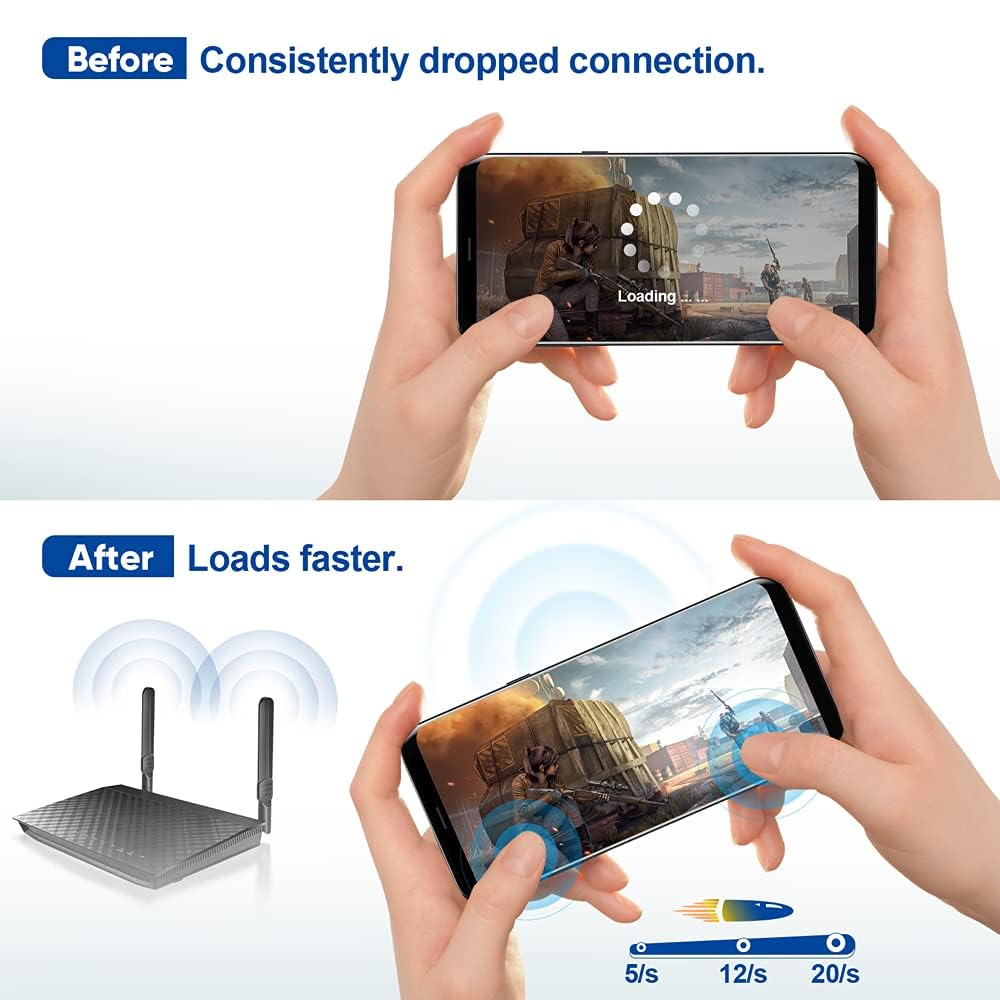 Bingfu Dual Band WiFi 2.4GHz 5GHz 5.8GHz 8dBi SMA Male Antenna (2-Pack) for Wireless Vedio Security IP Camera Recorder Surveillance Recorder Truck