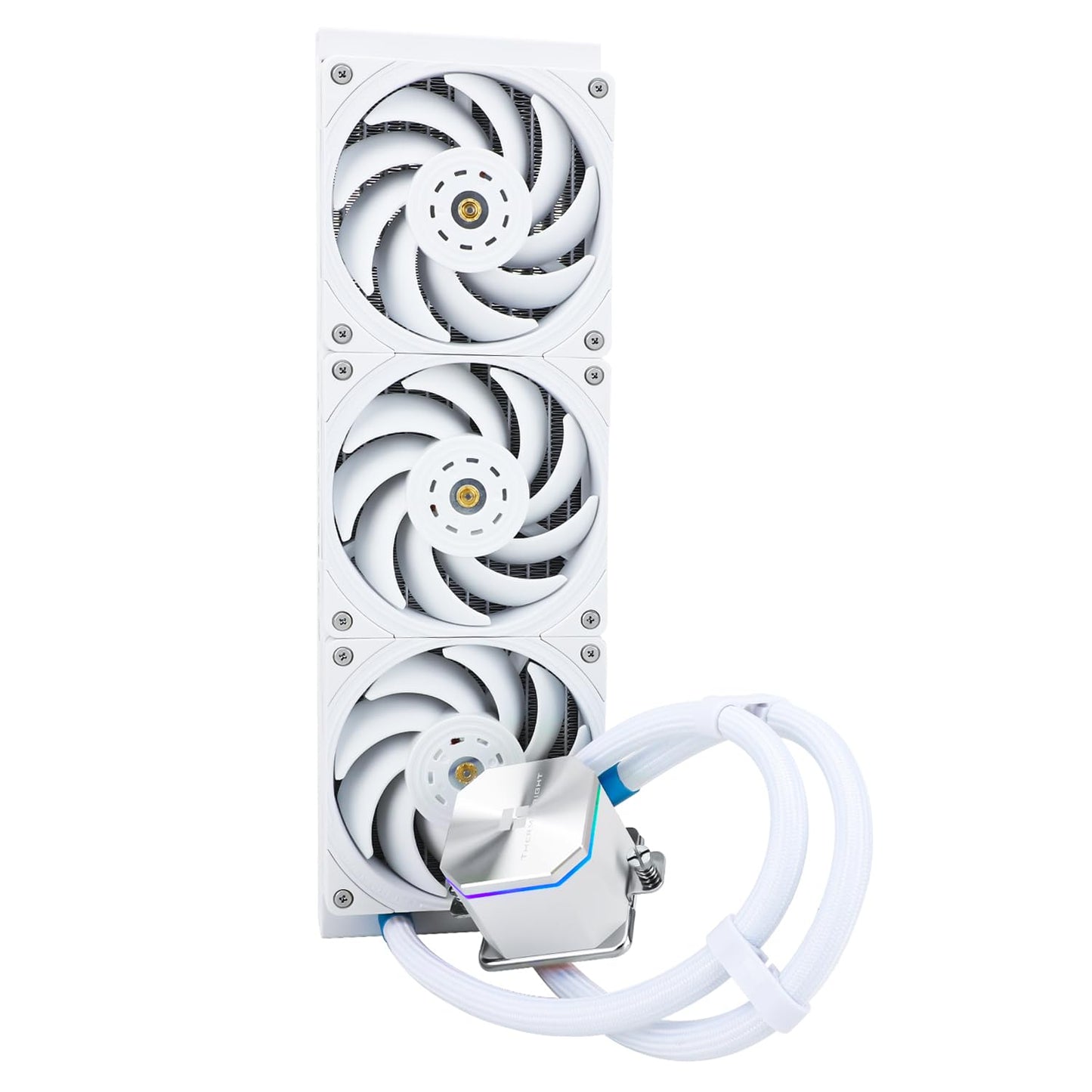Thermalrlght Frozen Edge 360 White CPU Liquid Cooler,Efficient PWM Controlled Pump 3300RPM,120mm PWM Fan,Water Cooling Computer Parts,for AMD