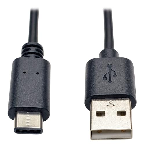 Tripp Lite USB-A to USB-C Cable, USB 2.0 Hi-Speed Cord, Up to 480 Mbps Data Transfer, Backwards Compatible, Male-to-Male, 6 Feet / 1.8 Meters