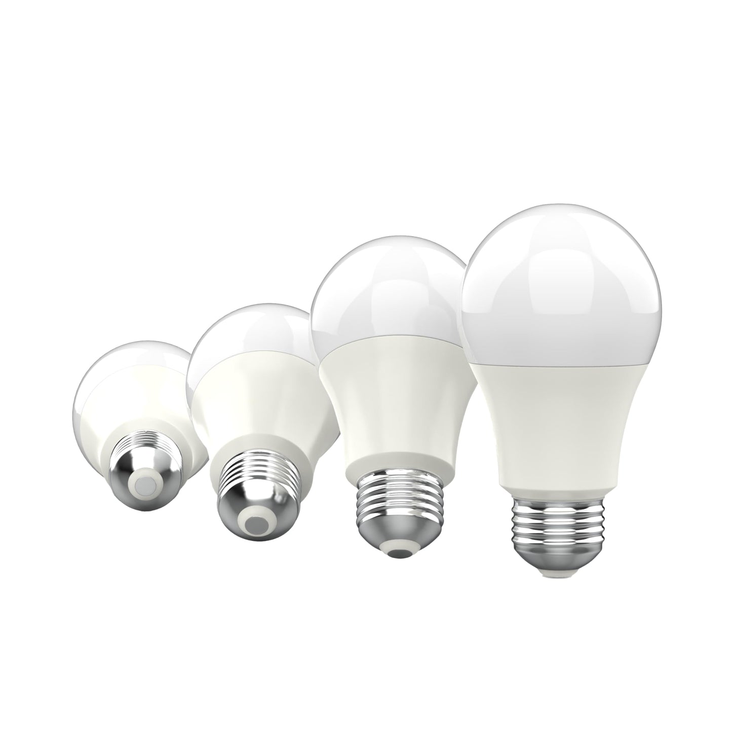 JONATHAN Y A19 9W LED Replacement Bulbs 2700K Warm 4.3", White, Pack of 4