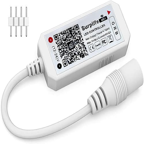 iNextStation Smart RGB WiFi LED Controller 4-Pin Output Compatible with Alexa/Google Home Assistant/IFTTT Android/iOS for SMD 3535 5050 2835 Color