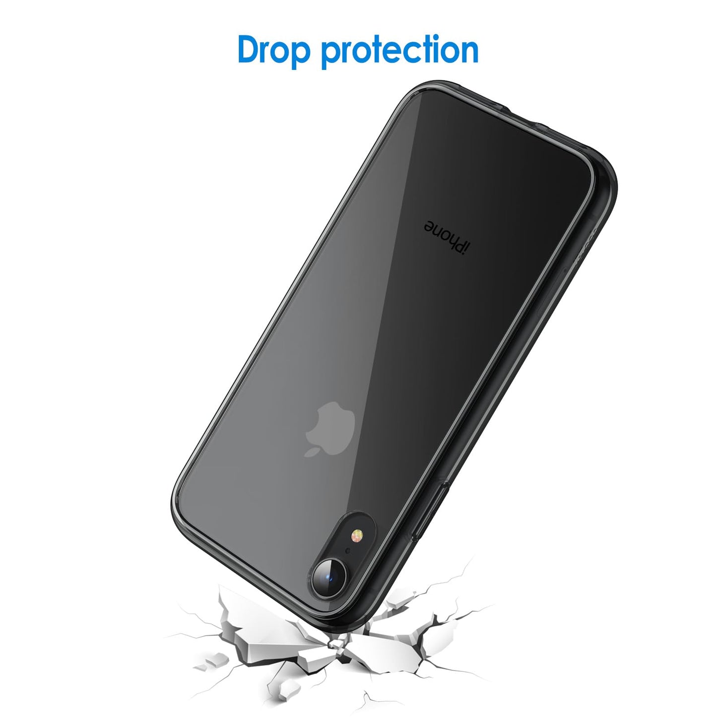 JETech Case for iPhone XR, Anti-Yellowing, Black