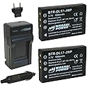 Wasabi Power Battery (2-Pack) and Charger for Toshiba PX1657, PA3791U and Toshiba Camileo H30, H31, X100