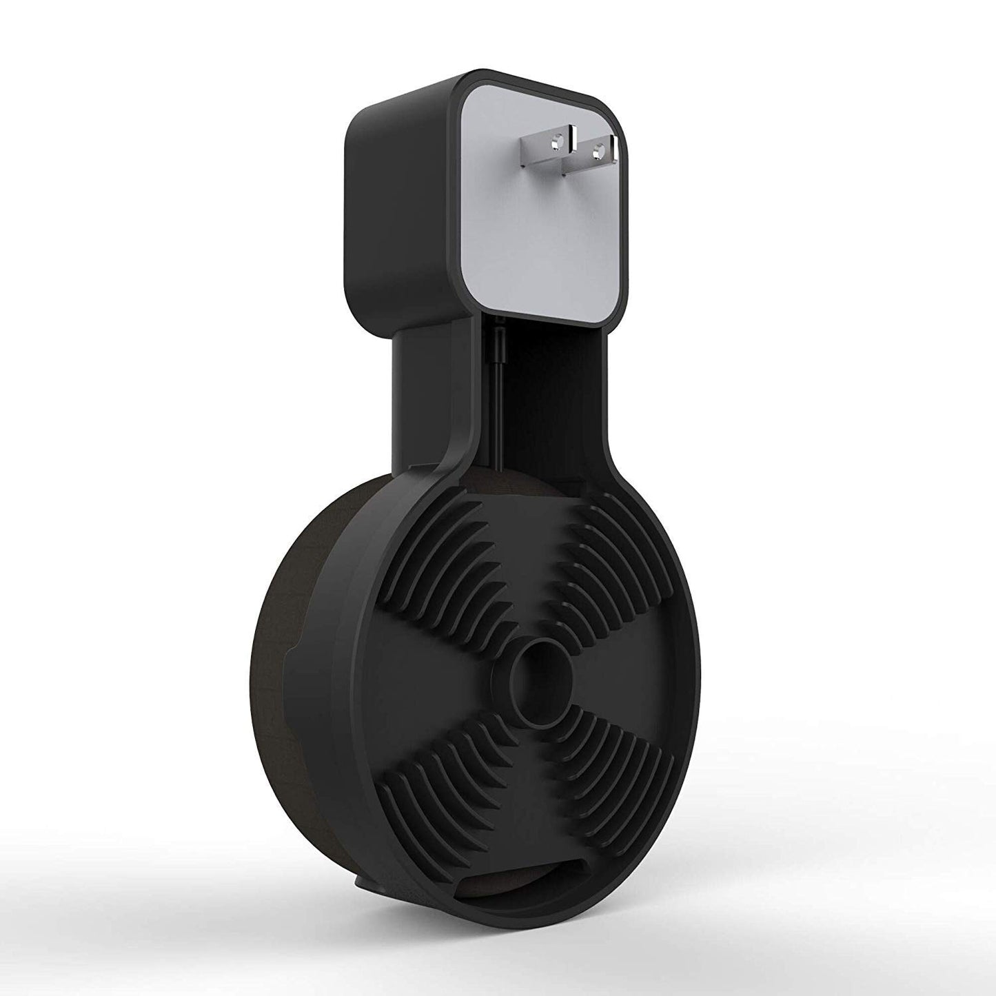 Suixing Outlet Wall Mount Holder Hanger for Echo Dot 3rd Gen, A Space-Saving with Cord Management for Smart Speakers Hide Messy Wires Place on Kitchen