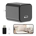 HIGSEEU 5G Mini Camera Charger, Full HD 1080P Small Nanny Cam with Human Detection, Type-C Plug Pet Camera for Indoor (FHD-001-F)