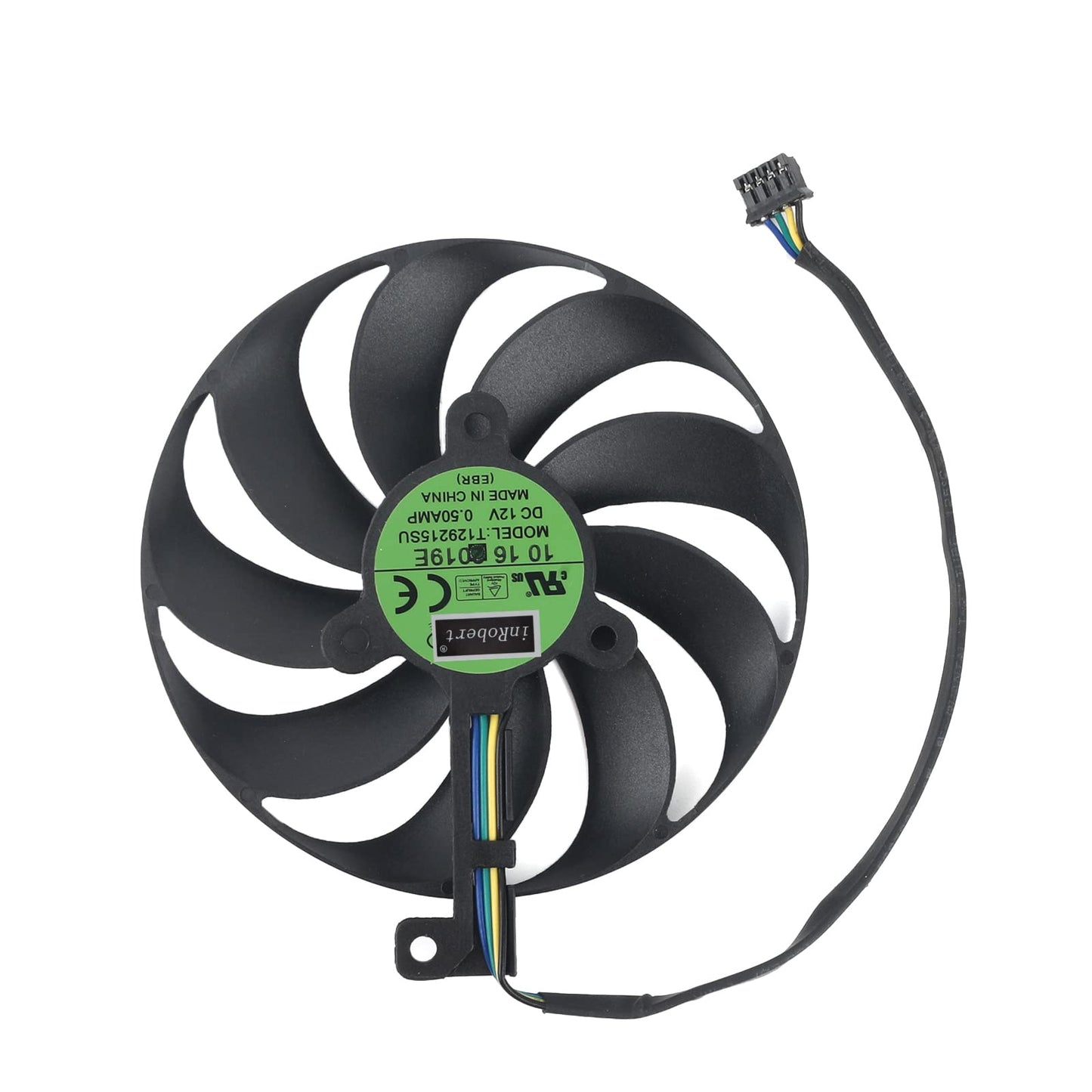 inRobert T129215SU 87mm RTX2060S RTX2070S RTX2080S Graphics Card Fan for ASUS Dual RTX 2060 2070 2080 Super EVO GPU (Fan-AB)