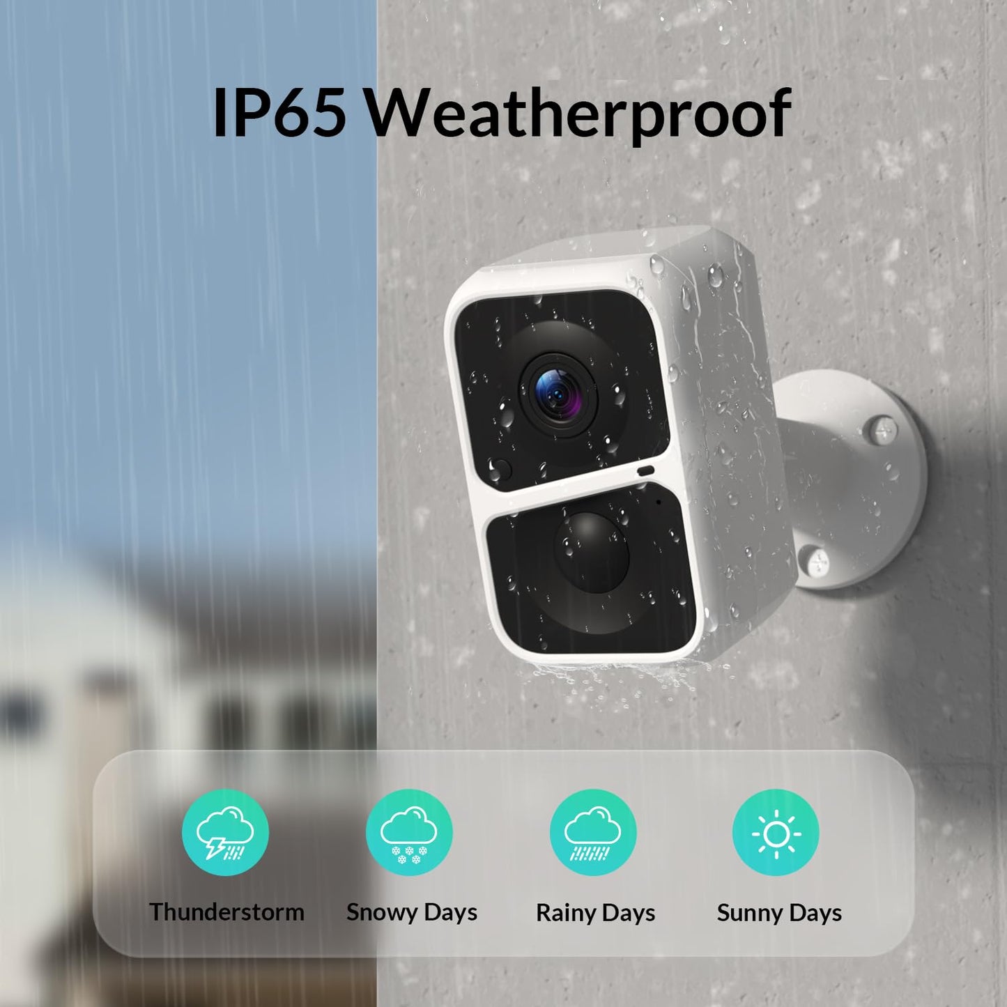 Vicohome 2K Wireless Battery-Powered WiFi Security Camera, Outdoor/Indoor with AI Motion Detection, Full Color Night Vision, 2-Way Audio, Spotlight