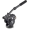Video Fluid Head Tripod Drag Pan Head INNOREL H90 CNC All Metal Panoramic Tripod Head for DSLR Cameras Camcorders Tripod Monopod with 3/8" 1/4"