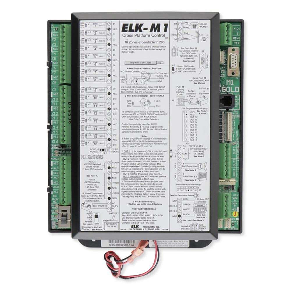 ELK Products Two-Way Wireless Ready M1 Gold Home Monitoring Kit