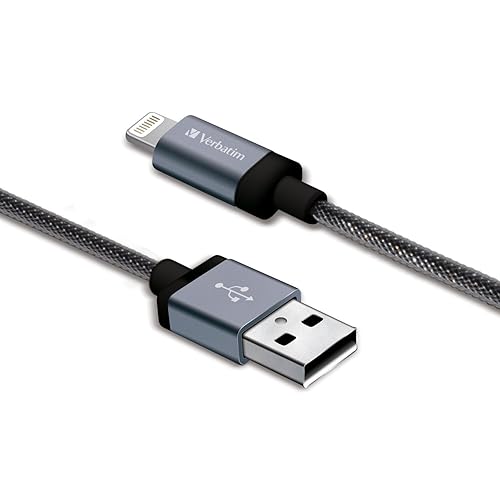 Sync & Charge Lightning Cable - 11 in. Braided Black