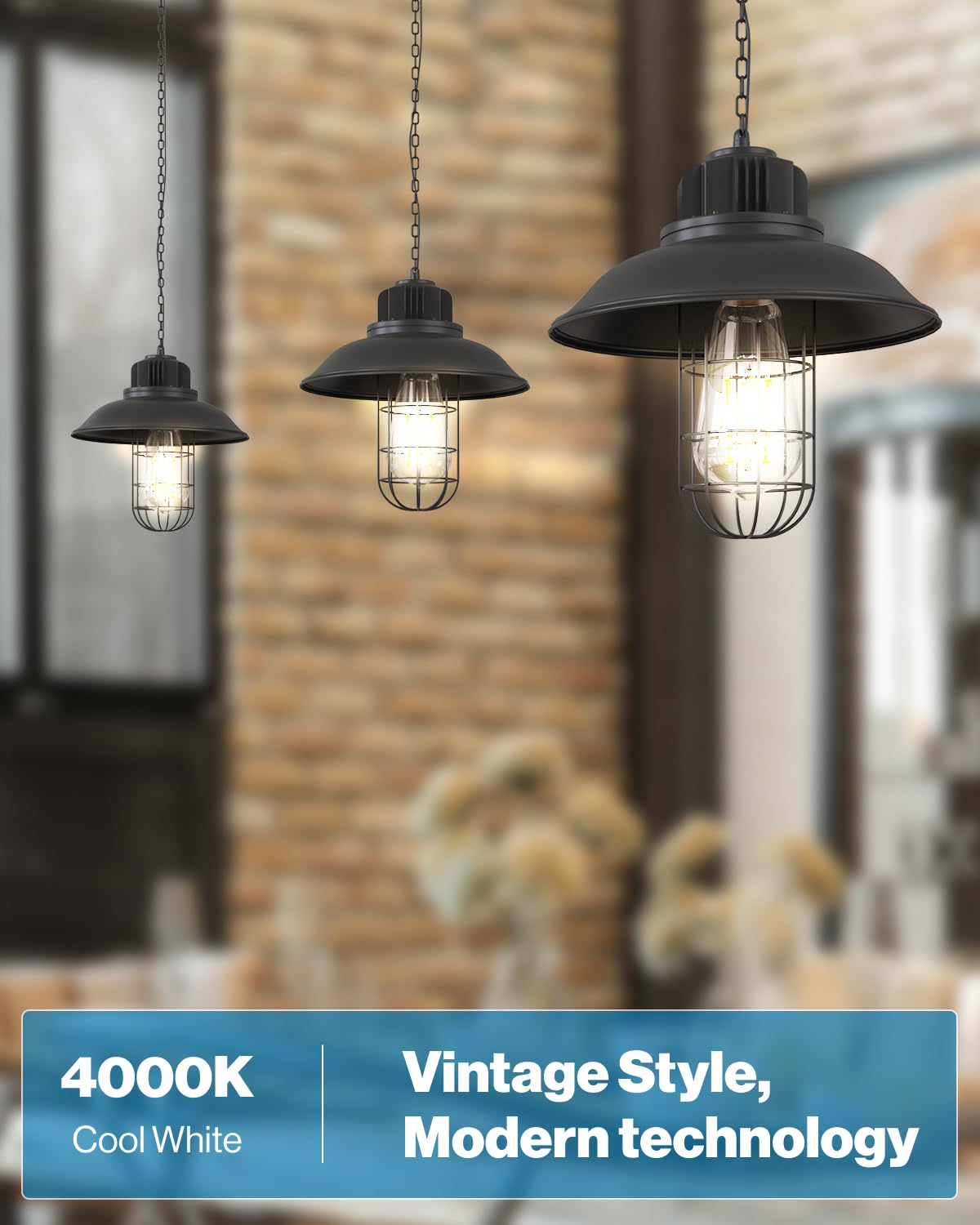 Sunco 6 Pack ST58 Filament LED Edison Bulbs, E26, Dusk to Dawn, 7W=75W