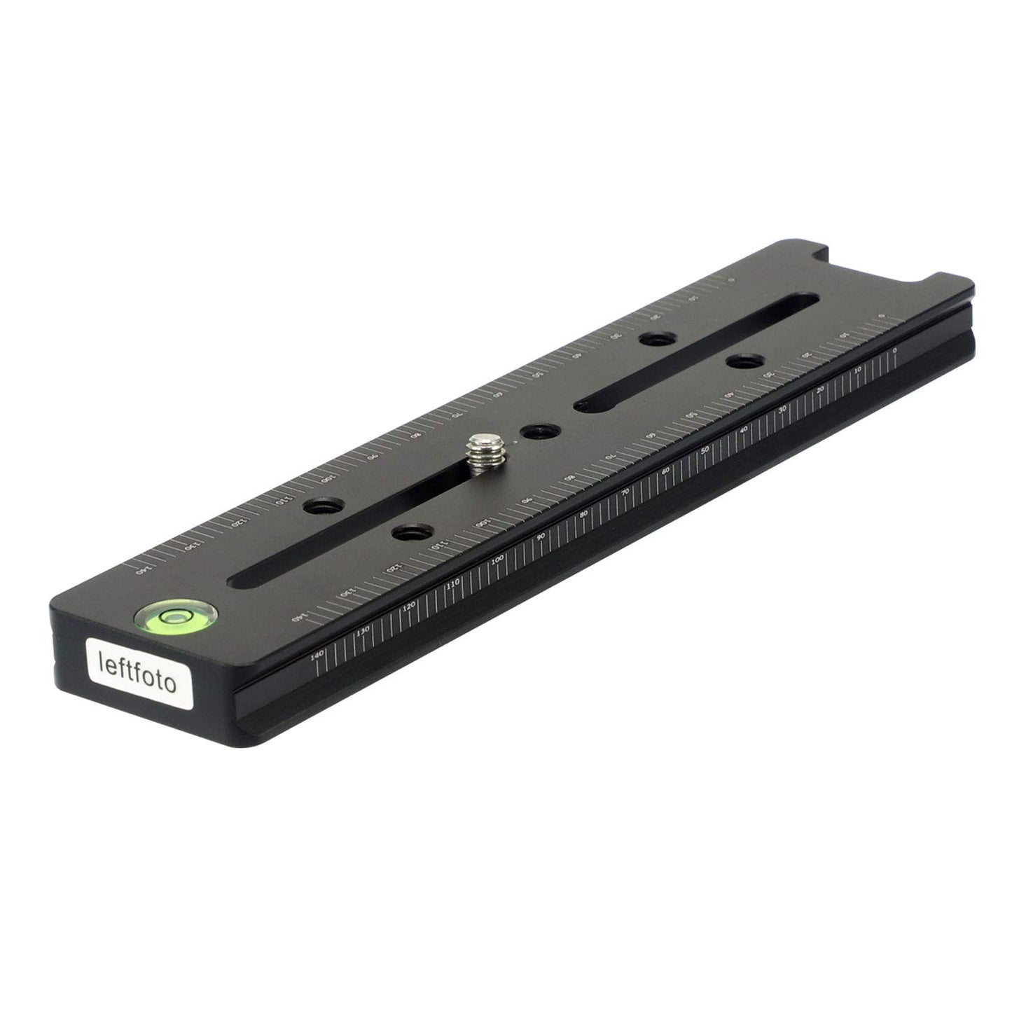 180MM Quick Release Plate with Double Arca Dovetails Precision Rail with Bubble Level & Precision Decimal Scale Double Macro Rail