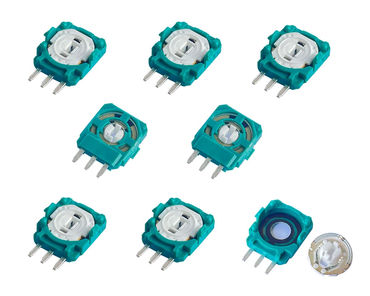 ElecGear 8X ALPS 2.1K Replacement Potentiometer + Drift Fix PCB for PS5 DualSense, PS4 DualShock 4 Wireless Controller, Trim Pot Resistor Thumbstick