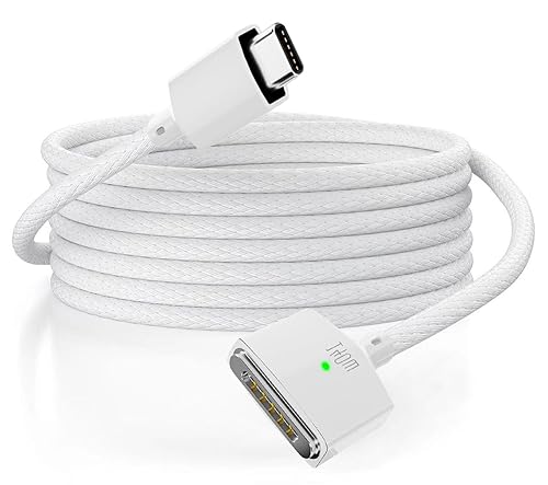 Dorwrnln 140W USB C to Magnetic 3 Charging Cable for MacBook Pro/Air (14/16/13/15-inch, 2023/2022/2024), 6.6FT