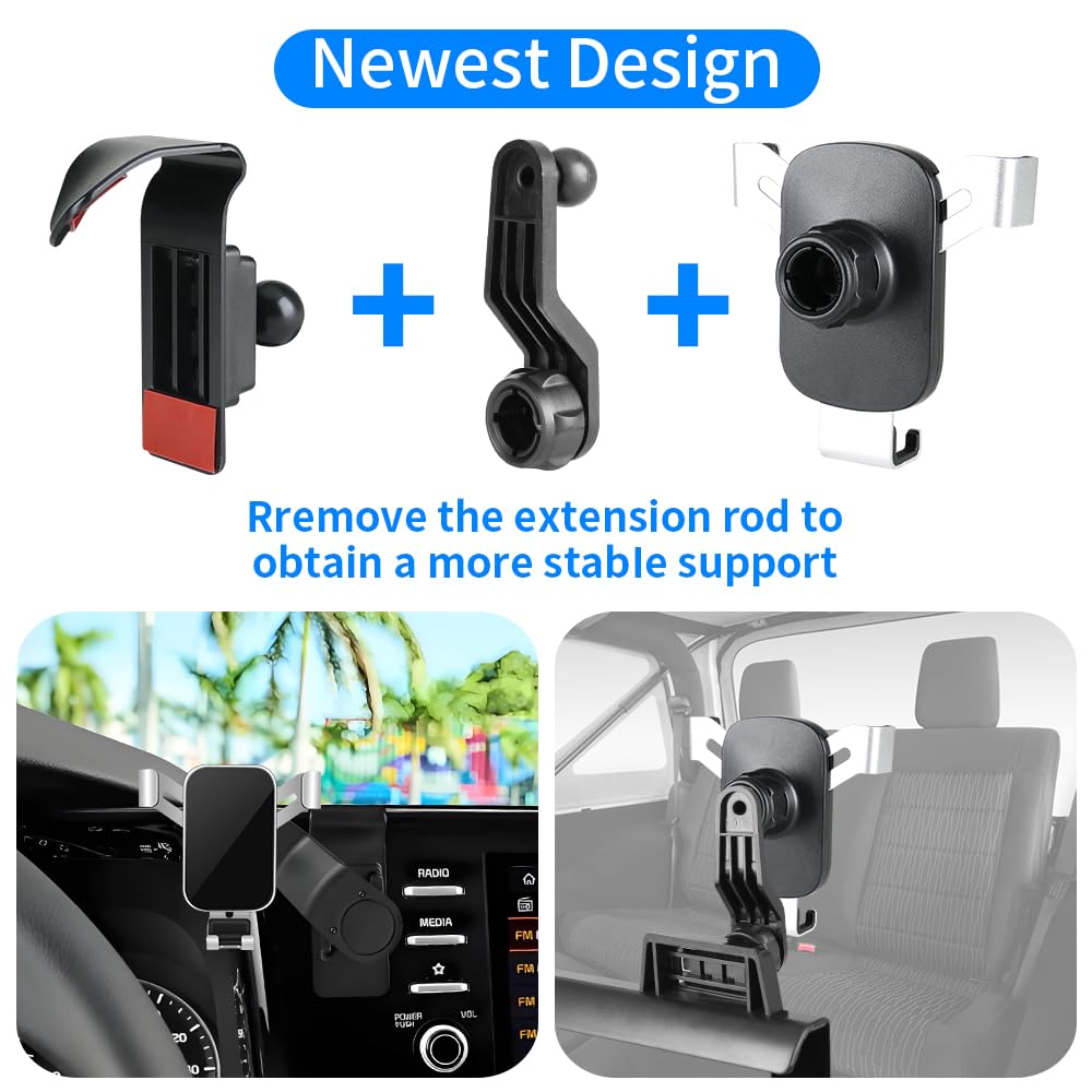 LUNQIN Car Phone Holder for Kia Sorento 2021-2023 and Kia Sorento Hybrid 2021 2022 2023 2024 Auto Interior Accessories Best Cell Phones Mount